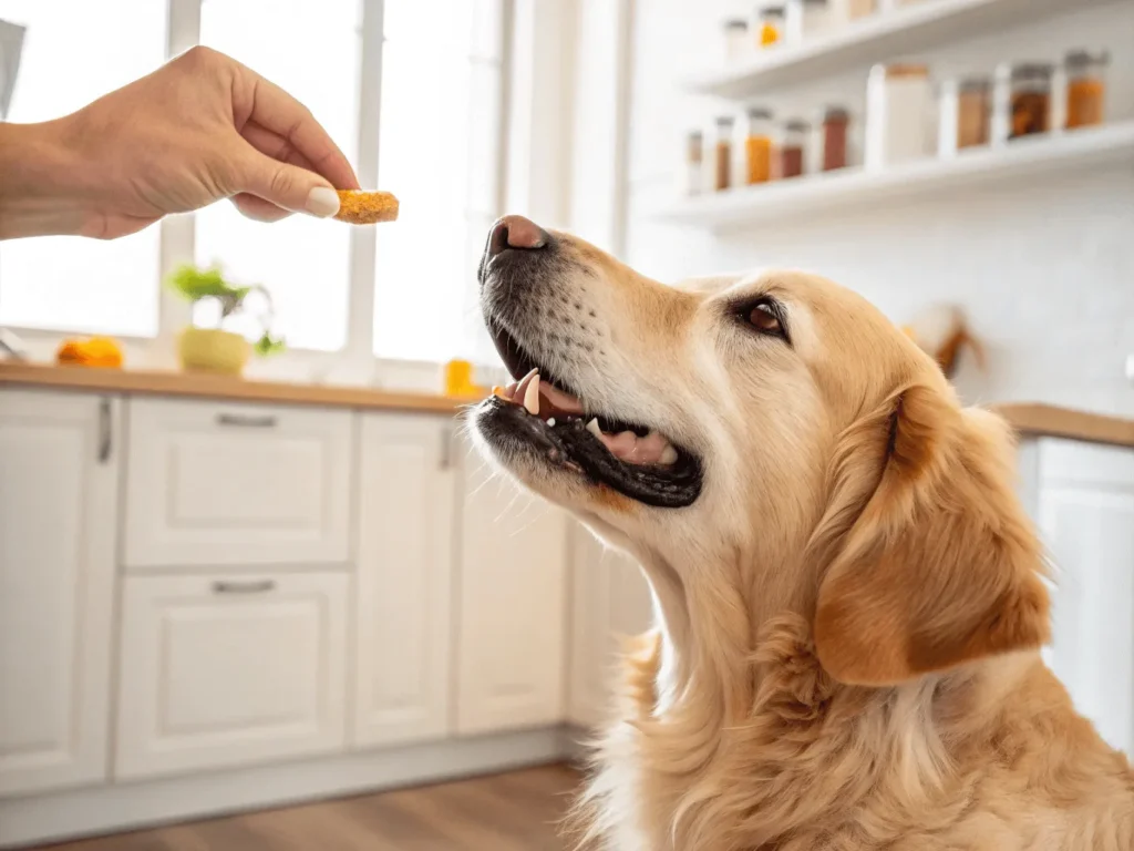 giving golden retriever joint supplement chew